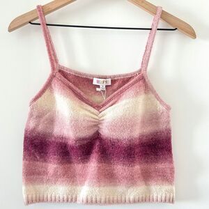 NWT WAYF Natalie Space-Dyed Cami Knit Tank Top L
